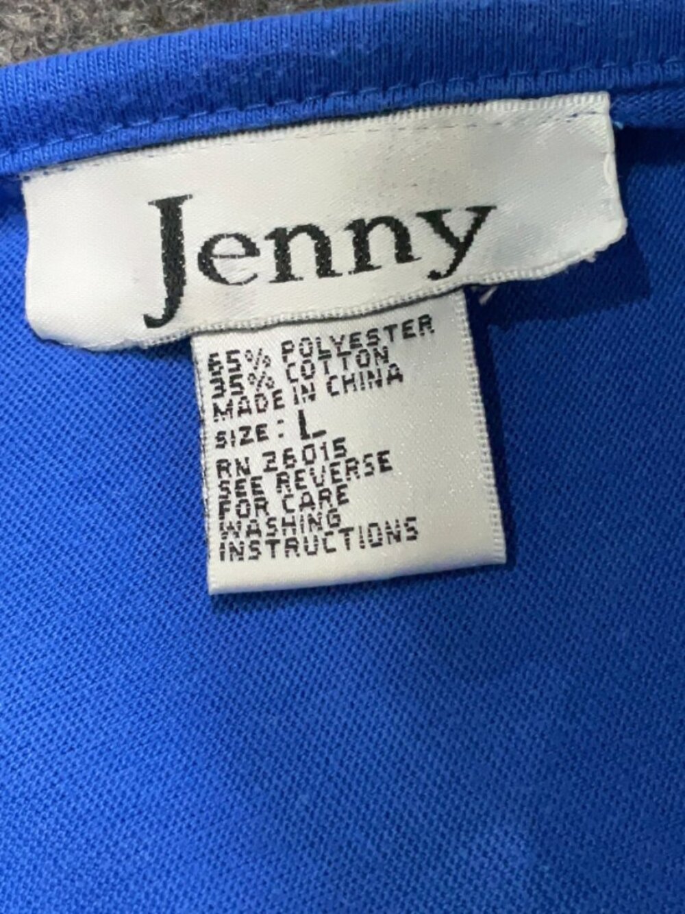 Jenny Boston Boutique Sleeveless Lightweight Tank Top in Royal Blue - Size Large - Picture 7 of 7